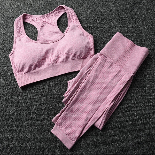 Gym 2 Piece Set Workout Clothes for Women Yoga Set-1