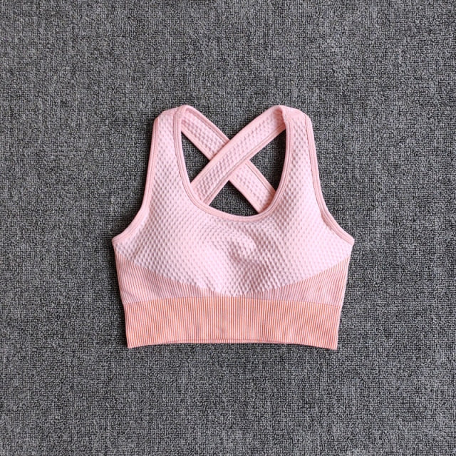 High Waist Leggings+Sport Bra Women Seamless Yoga Set Fitness Clothing  Gym Suits Workout Clothes Woman Jogging Sportwear-6